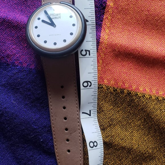 1987 Ultra Rare Black Dots White Dial Swatch Pop Watch, Pop Swatch Watch 80s - Picture 4 of 15